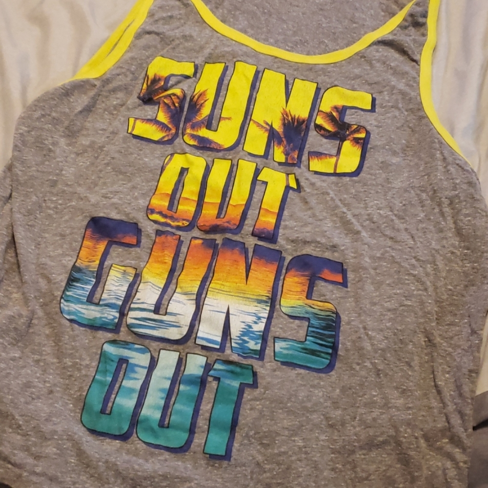 "SUNS OUT GUNS OUT" Tank Top